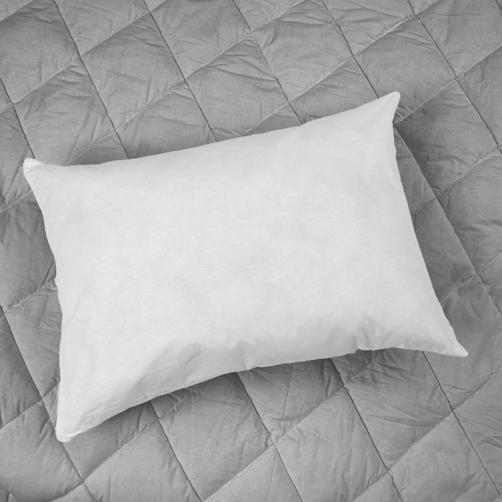 Tek Kişilik Gri Alez ve 1 Yastık - Yorgan Atölyesi