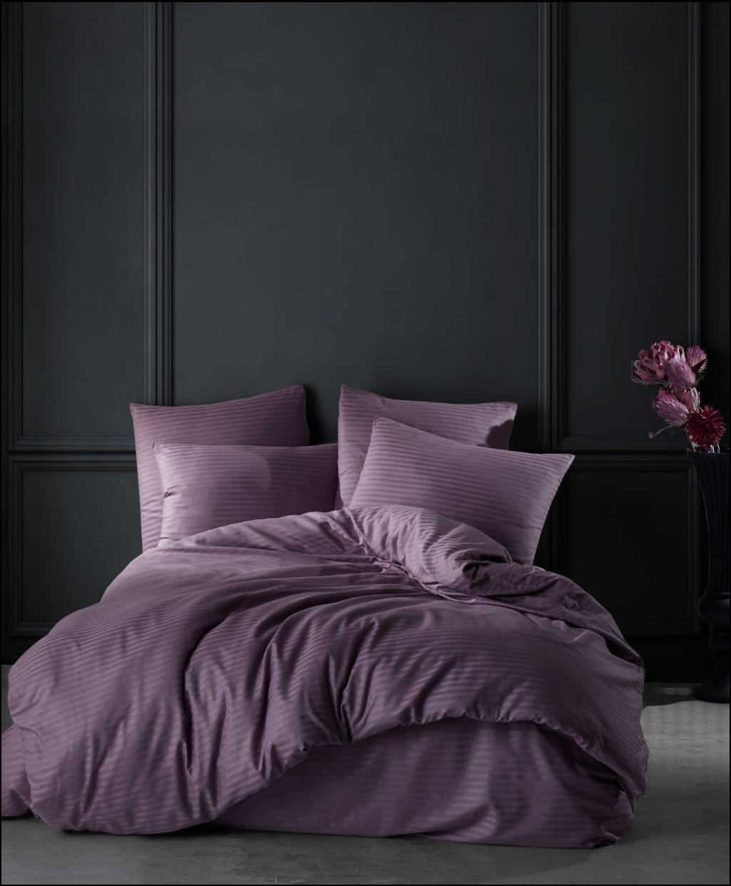 Çift Kişilik %100 Pamuk Saten Nevresim Takımı - 4 Parça Yumuşak ve Nefes Alabilir Nevresim, Çarşaf ve Yastık Kılıfı Seti - Yorgan Atölyesi