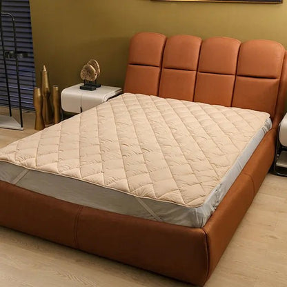 Çift Kişilik Bej Alez ve 2 Yastık - Yorgan Atölyesi