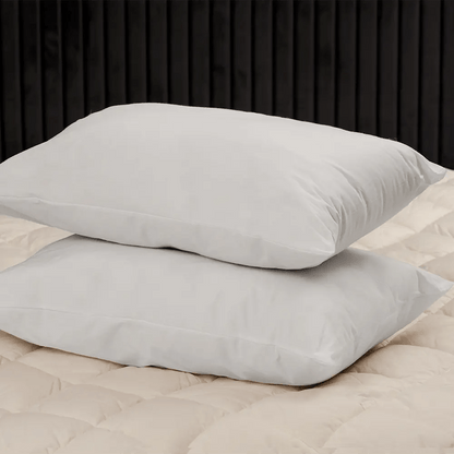 Çift Kişilik Bej Alez ve 2 Yastık - Yorgan Atölyesi