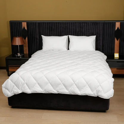 Çift Kişilik Beyaz Doğal Kuzu Yünü Yorgan - Yorgan Atölyesi