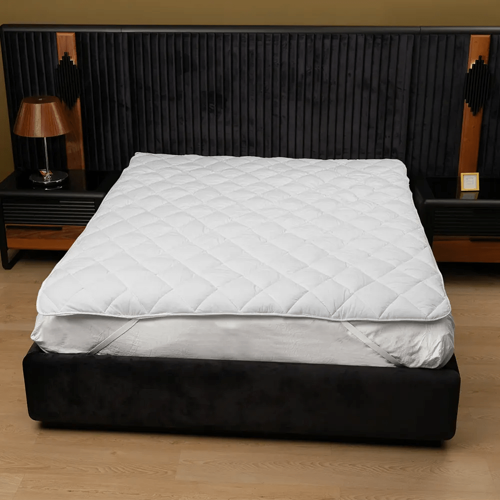 Çift Kişilik Beyaz Yatak Pedi (Alez) - Yorgan Atölyesi