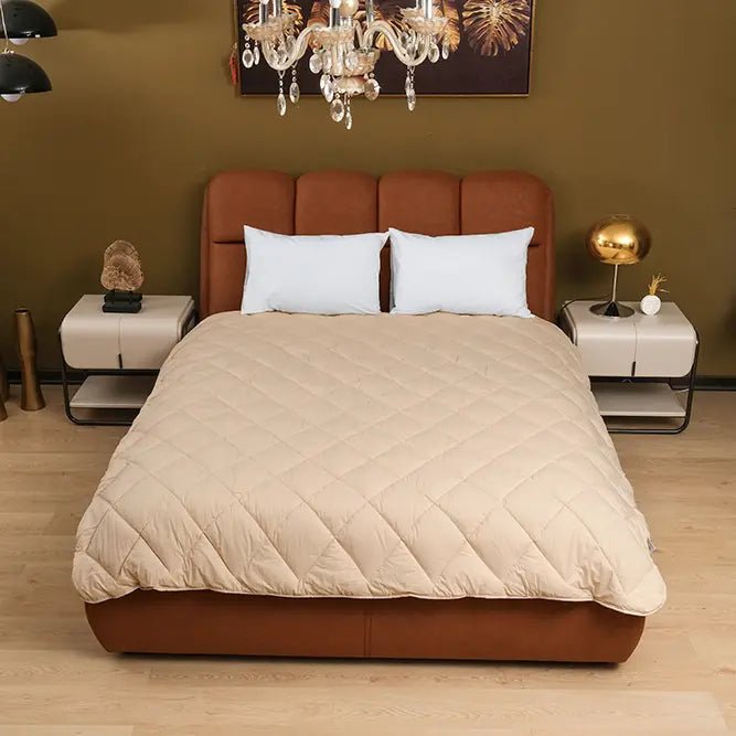 Çift Kişilik Çeyiz Paketi Bej – 4’lü Set + Hediyeli - Yorgan Atölyesi