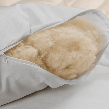 Çift Kişilik Gri Yün Yorgan ve 2 Adet Yün Yastık - Yorgan Atölyesi