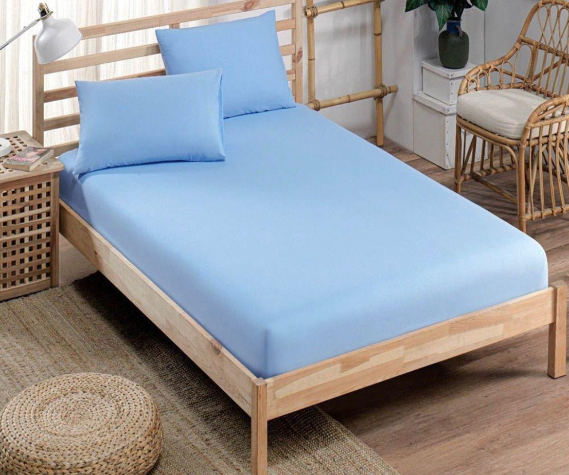 Çift Kişilik Ranforce Kumaş Lastikli Çarşaf ve Yastık Kılıfı Takımı - Yorgan Atölyesi