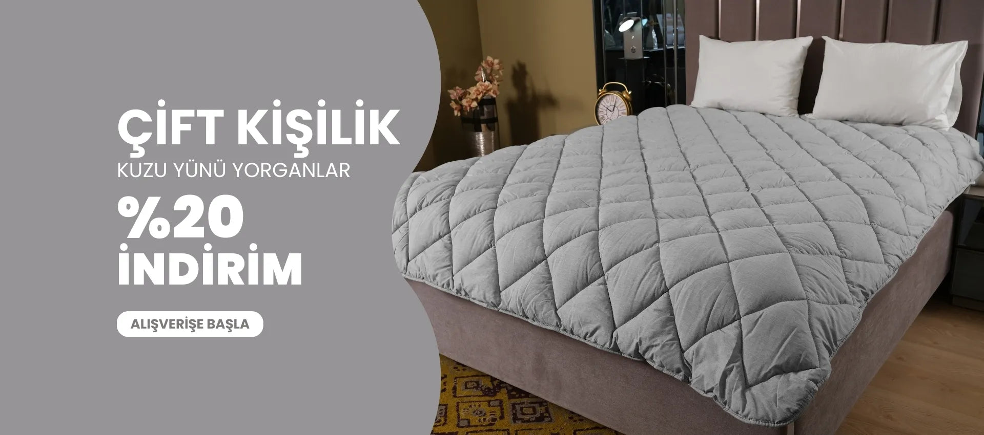 Çift Kişilik Kuzu Yünü Yorgan