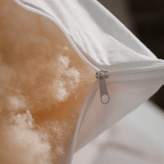 Doğal Kuzu Yünü Yastık – 1 Adet | %100 Yün, Ergonomik ve Nefes Alabilir Konfor - Yorgan Atölyesi