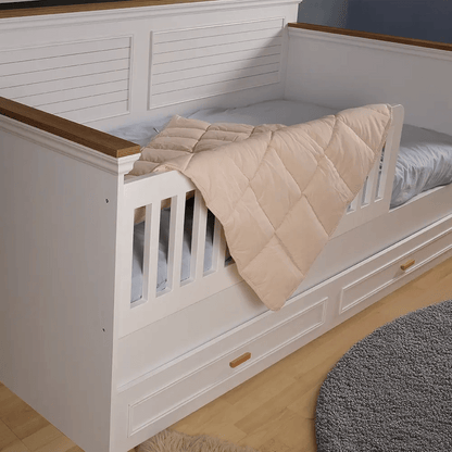 Organik Yün Bebek Yorganı Bej - Yorgan Atölyesi