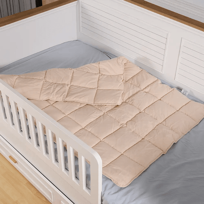 Organik Yün Bebek Yorganı Bej - Yorgan Atölyesi