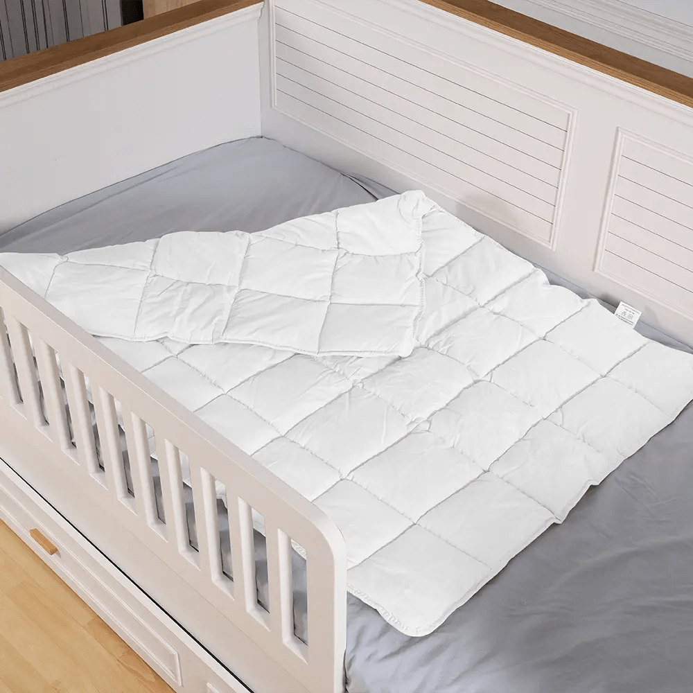 Organik Yün Bebek Yorganı Beyaz - Yorgan Atölyesi