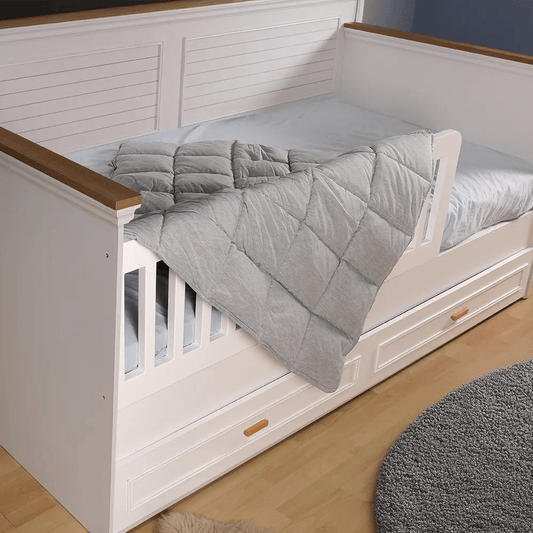 Organik Yün Bebek Yorganı Gri - Yorgan Atölyesi