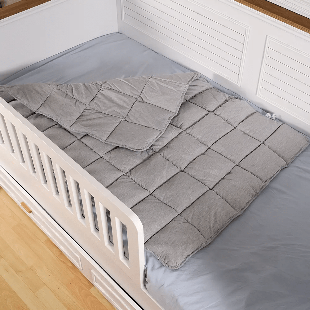 Organik Yün Bebek Yorganı Gri - Yorgan Atölyesi