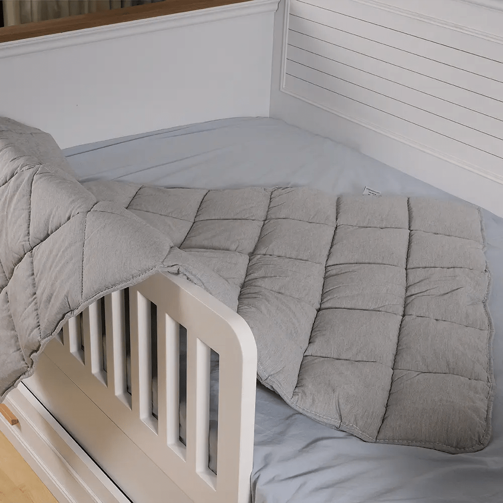 Organik Yün Bebek Yorganı Gri - Yorgan Atölyesi