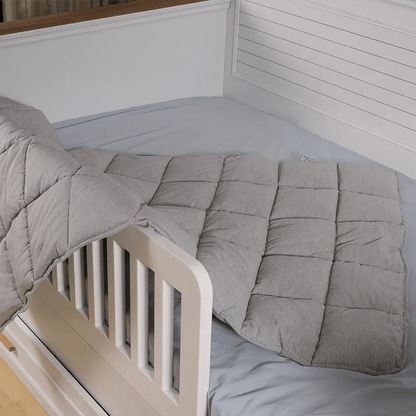 Organik Yün Bebek Yorganı Gri - Yorgan Atölyesi