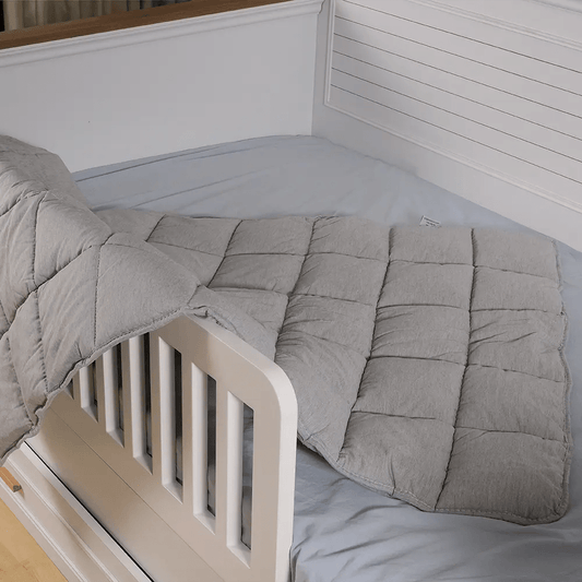 Organik Yün Bebek Yorganı Gri - Yorgan Atölyesi