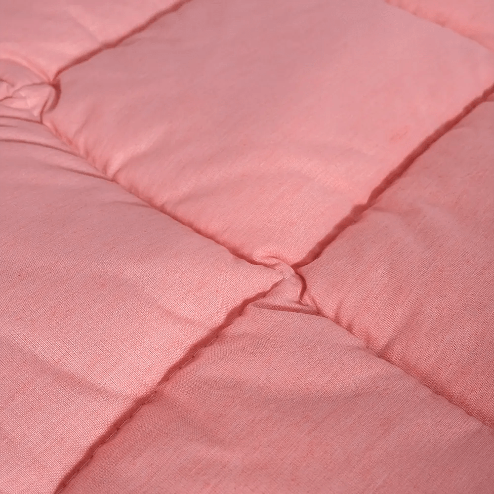 Organik Yün Bebek Yorganı Pudra - Yorgan Atölyesi