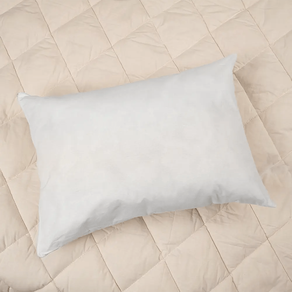 Tek Kişilik Bej Alez ve 1 Yastık - Yorgan Atölyesi