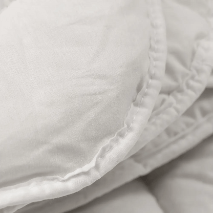 Tek Kişilik Beyaz Yün Yorgan ve 1 Adet Yün Yastık - Yorgan Atölyesi