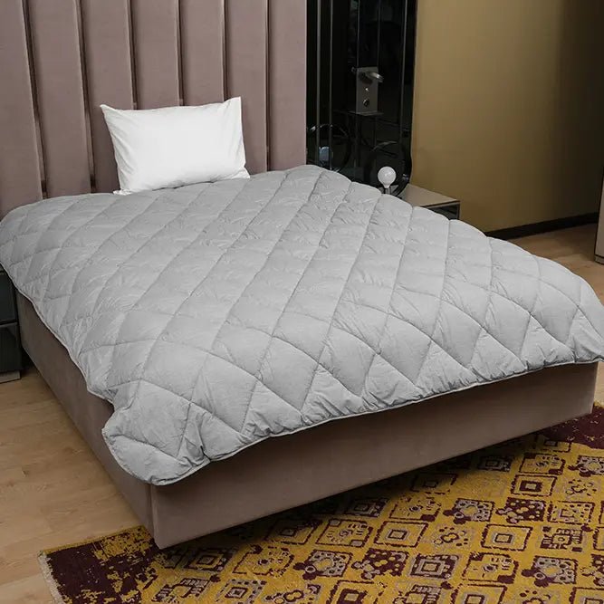 Tek Kişilik Çeyiz Paketi Gri – 3’lü Set - Yorgan Atölyesi